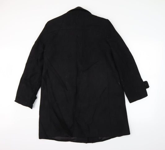 MNG Womens Black   Overcoat Coat Size M