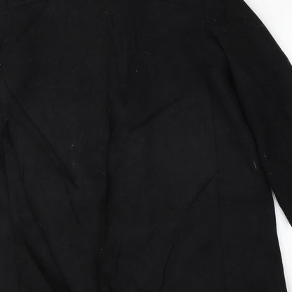 MNG Womens Black   Overcoat Coat Size M