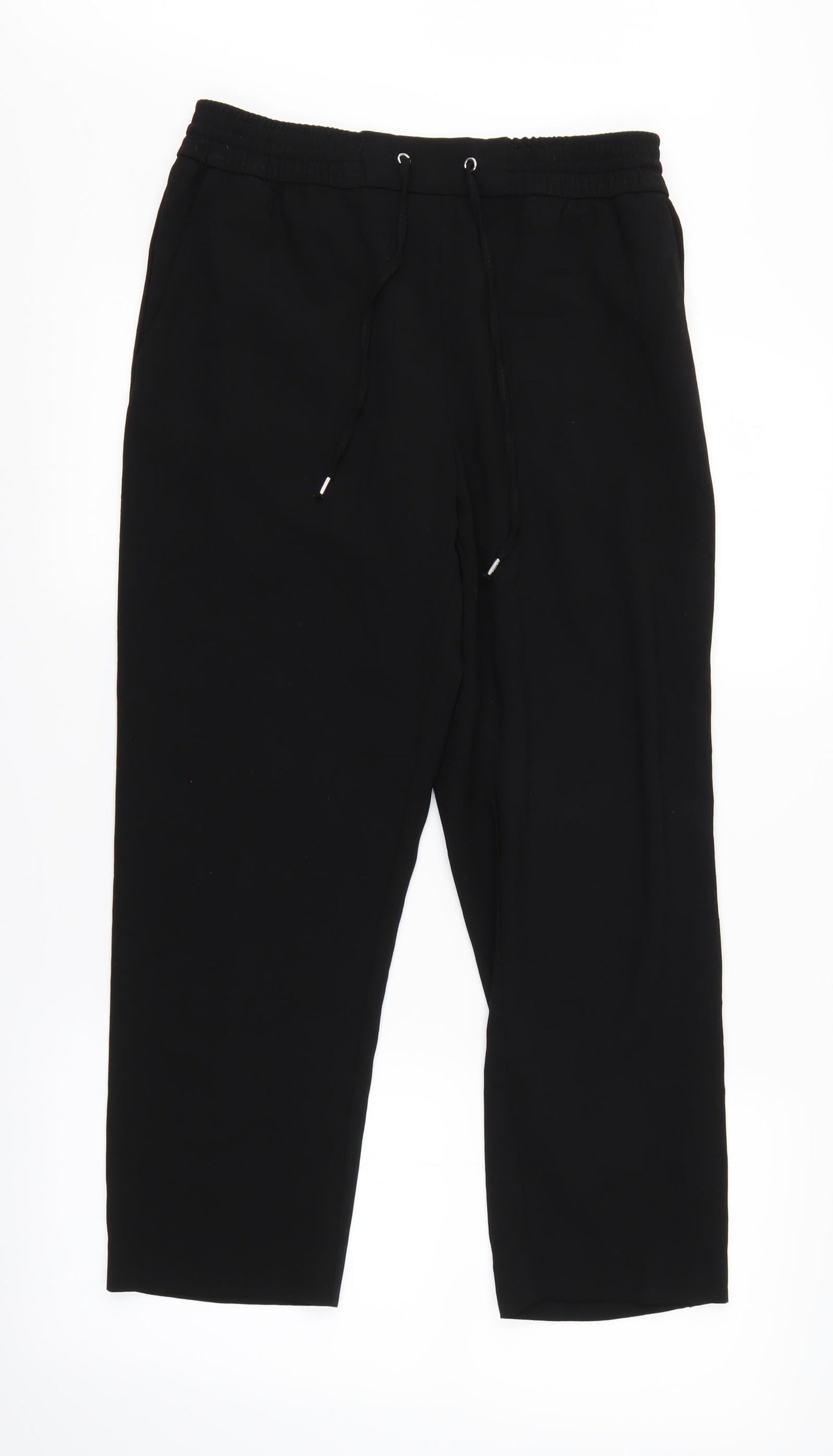Womens UK Size 8 H&M Regular Fit  Black Trousers