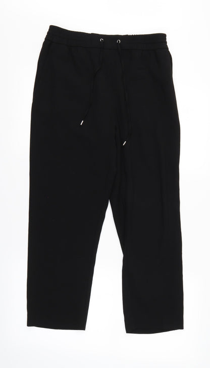 Womens UK Size 8 H&M Regular Fit  Black Trousers