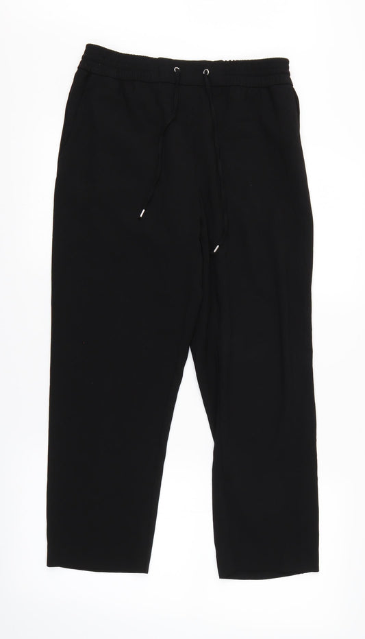 Womens UK Size 8 H&M Regular Fit  Black Trousers