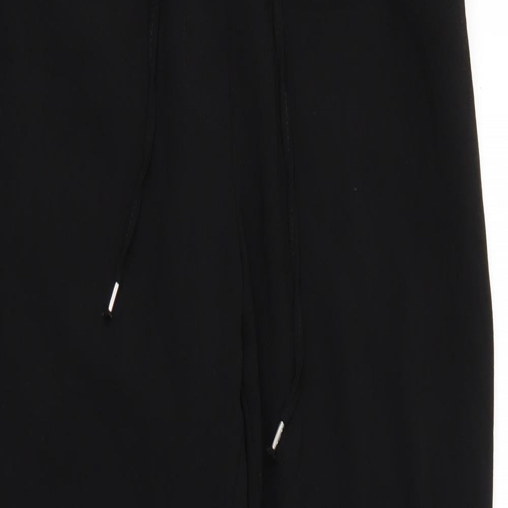 Womens UK Size 8 H&M Regular Fit  Black Trousers