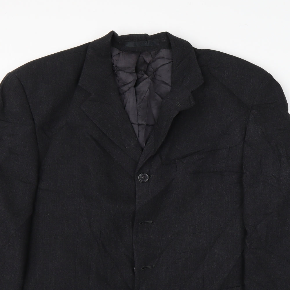 Mens UK Size  Preworn Regular Grey Suit Jacket