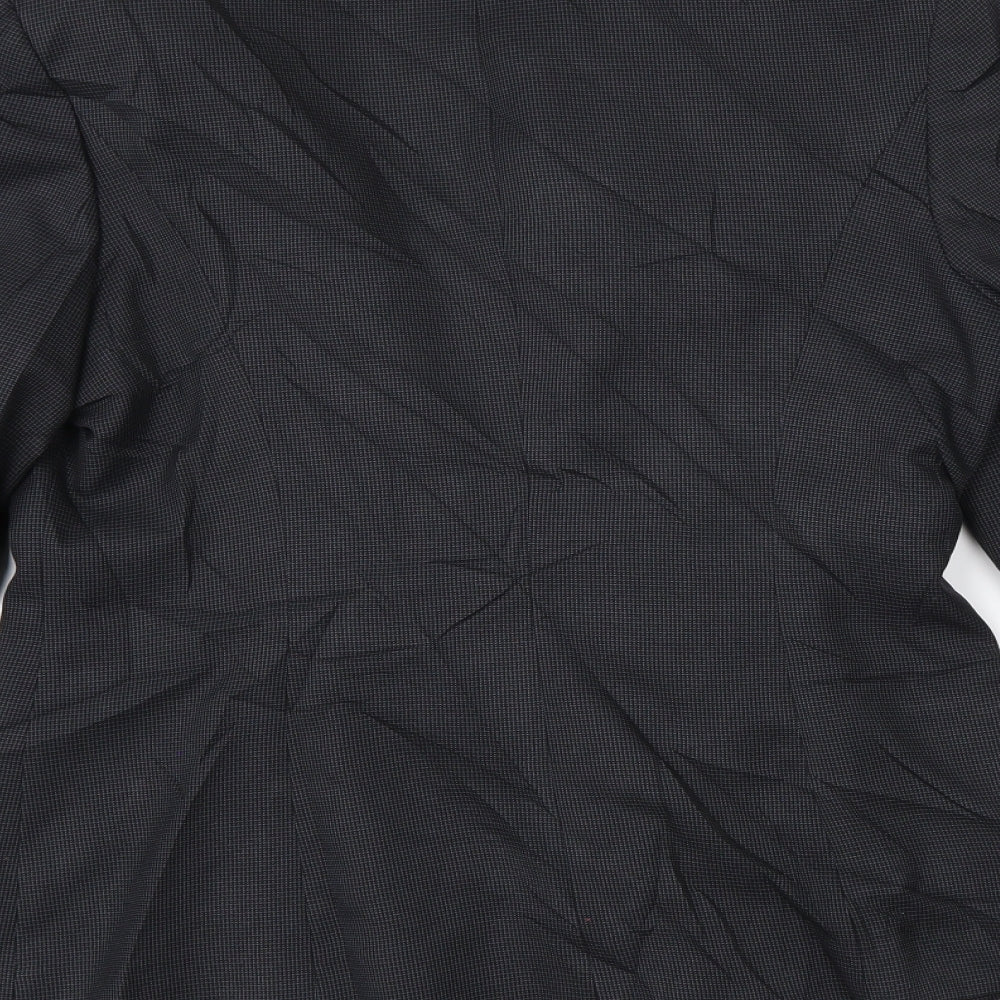 Papaya Womens Grey Check  Jacket Suit Jacket Size 12