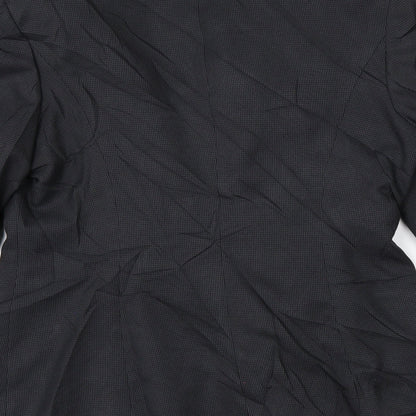 Papaya Womens Grey Check  Jacket Suit Jacket Size 12