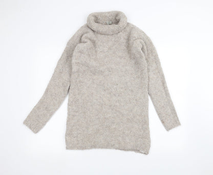 Womens UK Size 4 Preworn Brown Pullover Jumper