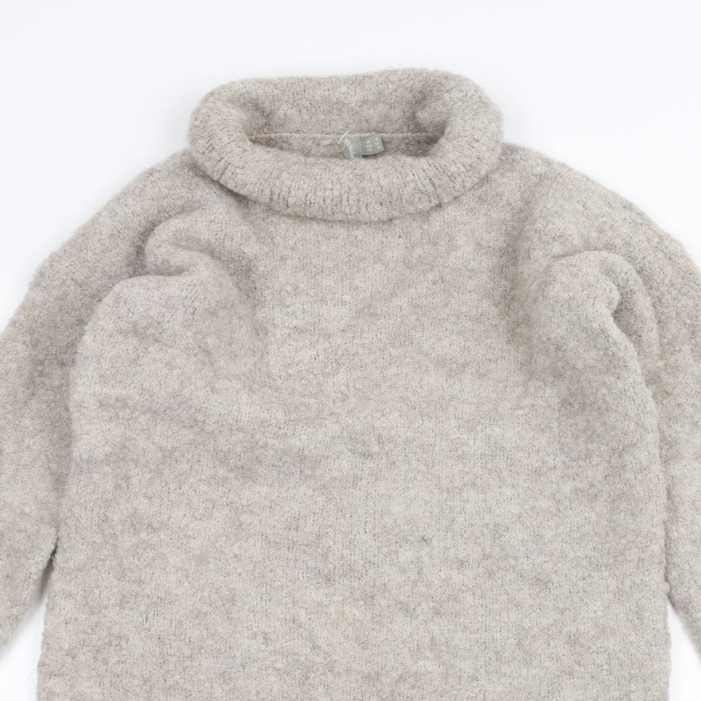 Womens UK Size 4 Preworn Brown Pullover Jumper