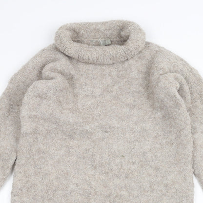 Womens UK Size 4 Preworn Brown Pullover Jumper