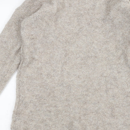 Womens UK Size 4 Preworn Brown Pullover Jumper