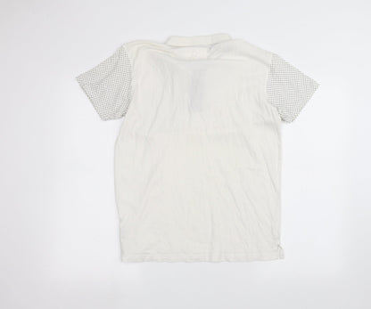 Soul Star Mens White    Polo Size M