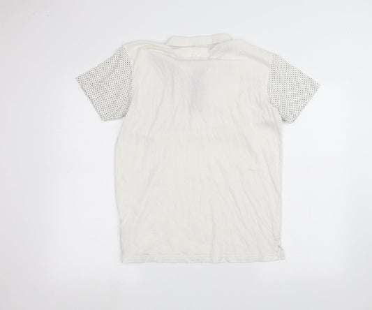 Soul Star Mens White    Polo Size M