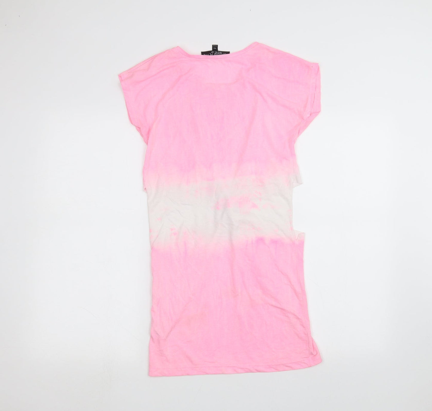 Womens UK Size 6 Topshop Pink Basic T-Shirt