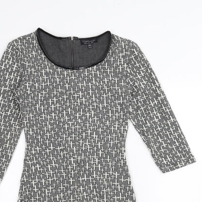 Topshop Womens Grey   Pencil Dress  Size 8