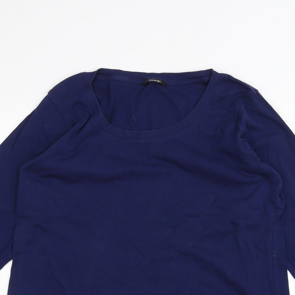 George Womens Blue   Basic T-Shirt Size 18