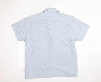 Mens UK Collar Size L Lee Cooper Smart Blue  Dress Shirt
