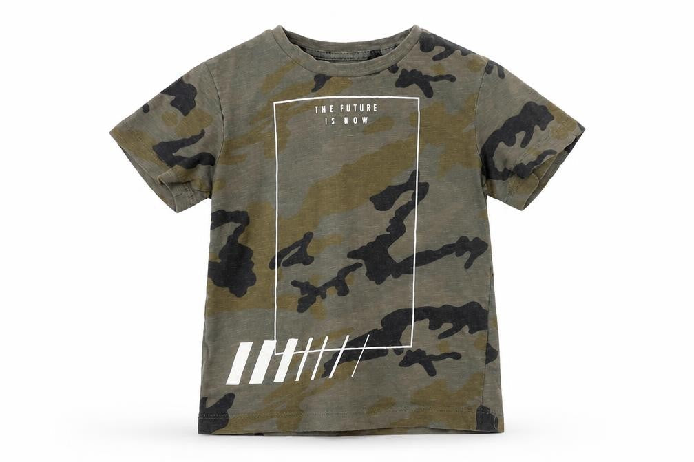 NEXT Boys Green Camouflage  Basic T-Shirt Size 3 Years