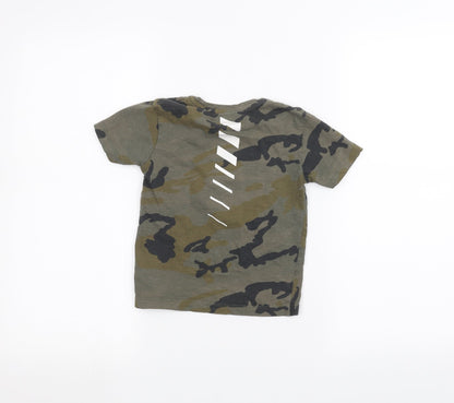 NEXT Boys Green Camouflage  Basic T-Shirt Size 3 Years