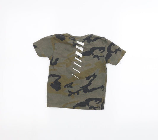 NEXT Boys Green Camouflage  Basic T-Shirt Size 3 Years