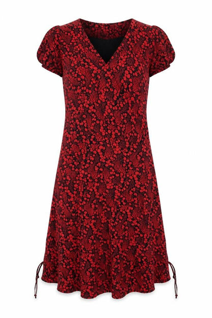 Kooga Womens Red Floral  Wrap Jumper One Size