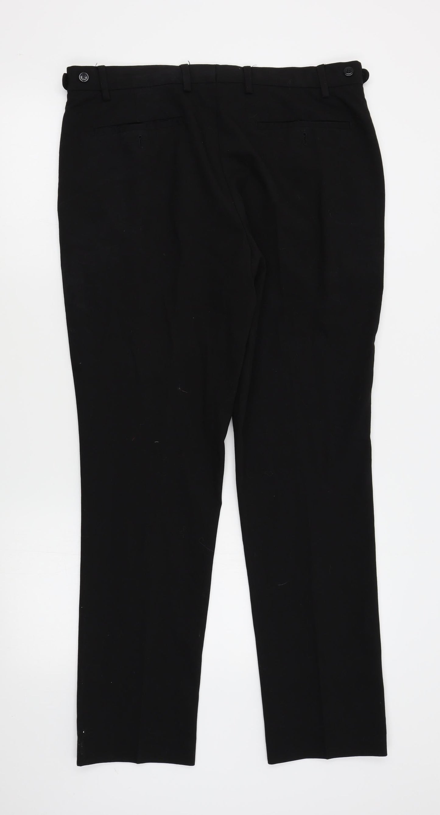 Primark Mens Black    Suit Trousers Size 34 L30 in