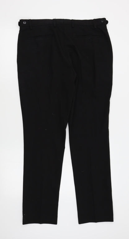 Primark Mens Black    Suit Trousers Size 34 L30 in