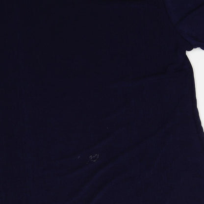 Womens UK Size L Reflections Blue Basic T-Shirt