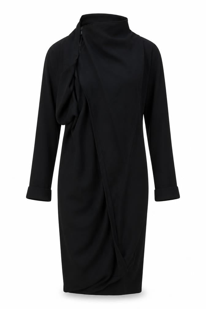 Womens UK Size 10 Atmosphere Black Wrap Jumper