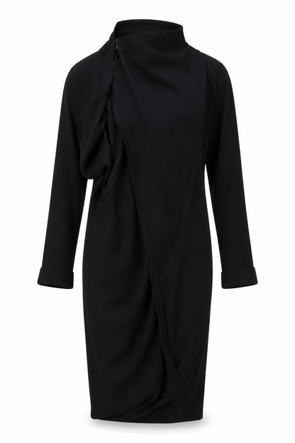 Womens UK Size 10 Atmosphere Black Wrap Jumper