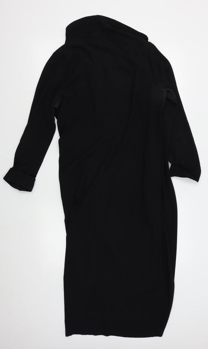 Womens UK Size 10 Atmosphere Black Wrap Jumper