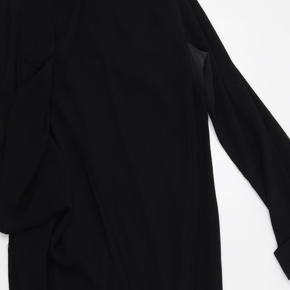 Womens UK Size 10 Atmosphere Black Wrap Jumper