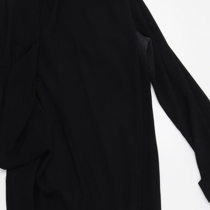 Womens UK Size 10 Atmosphere Black Wrap Jumper