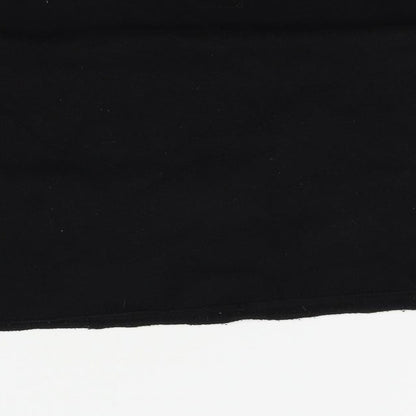 Preworn Girls Black   Pullover Sweatshirt Size 10-11 Years  - cropped, unicorns