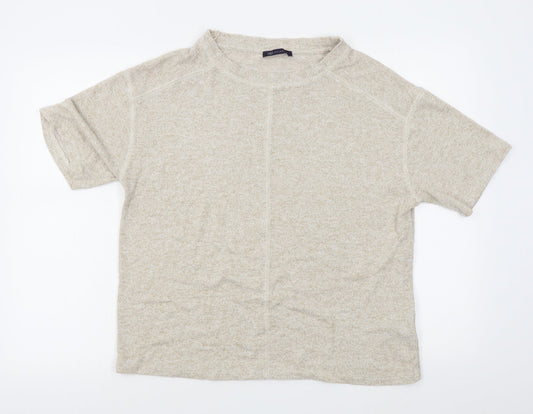 Womens UK Size 12 M&S Beige Pullover Jumper