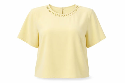 Daxon Womens Yellow   Basic Blouse Size 18