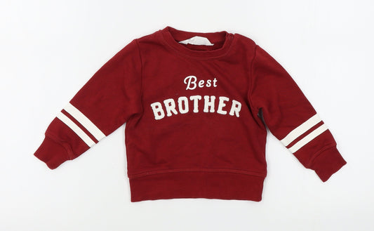 H&M Baby Red   Pullover Jumper Size 6-9 Months