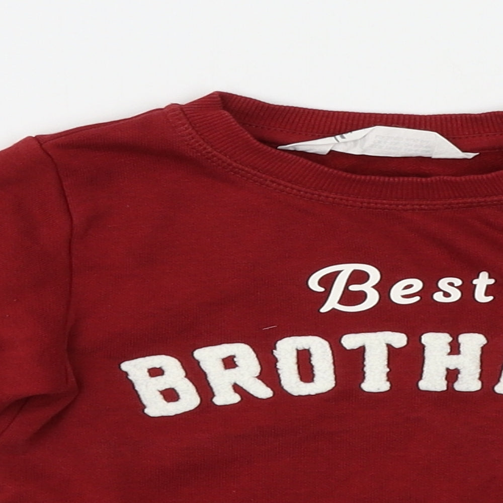 H&M Baby Red   Pullover Jumper Size 6-9 Months