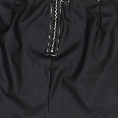 PRETTYLITTLETHING Womens Black   Straight & Pencil Skirt Size 10