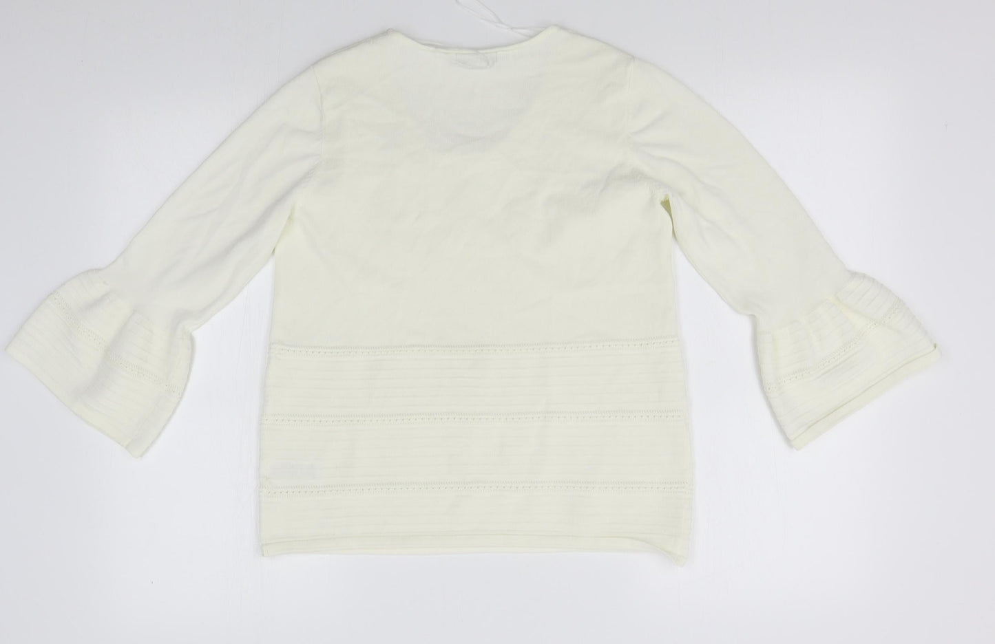 Womens UK Size 12 Soon White Basic Blouse