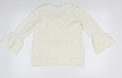 Womens UK Size 12 Soon White Basic Blouse