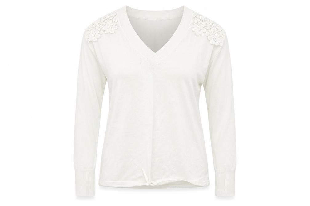 Womens UK Size S M&S White Pullover Jumper