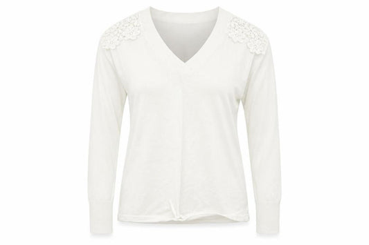 Marks & Spencer Womens White   Pullover Jumper Size S