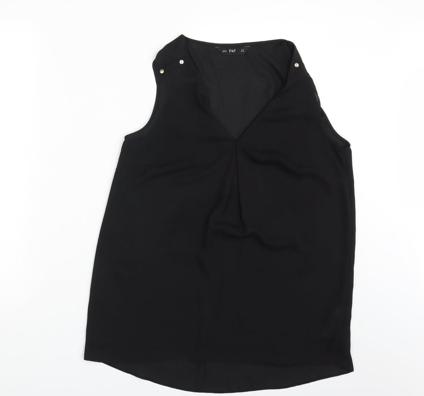 F&F Womens Black   Basic Blouse Size 12