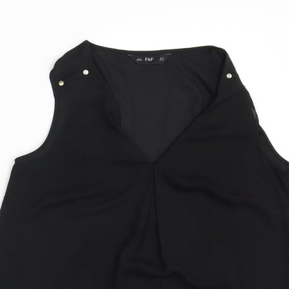 F&F Womens Black   Basic Blouse Size 12
