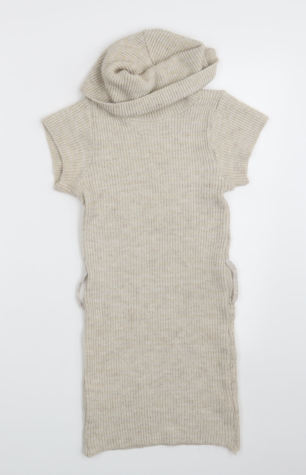 Womens UK Size S Quiz Beige Pullover Jumper
