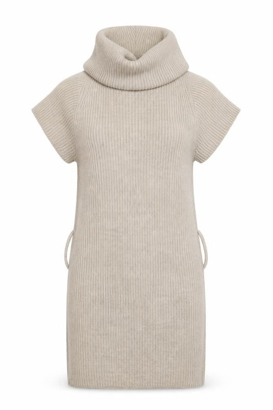 Womens UK Size S Quiz Beige Pullover Jumper