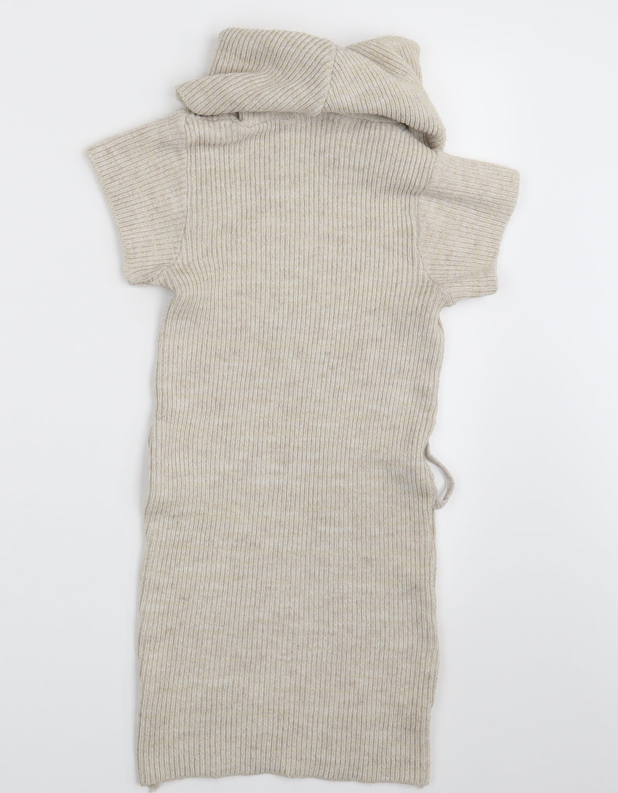 Womens UK Size S Quiz Beige Pullover Jumper