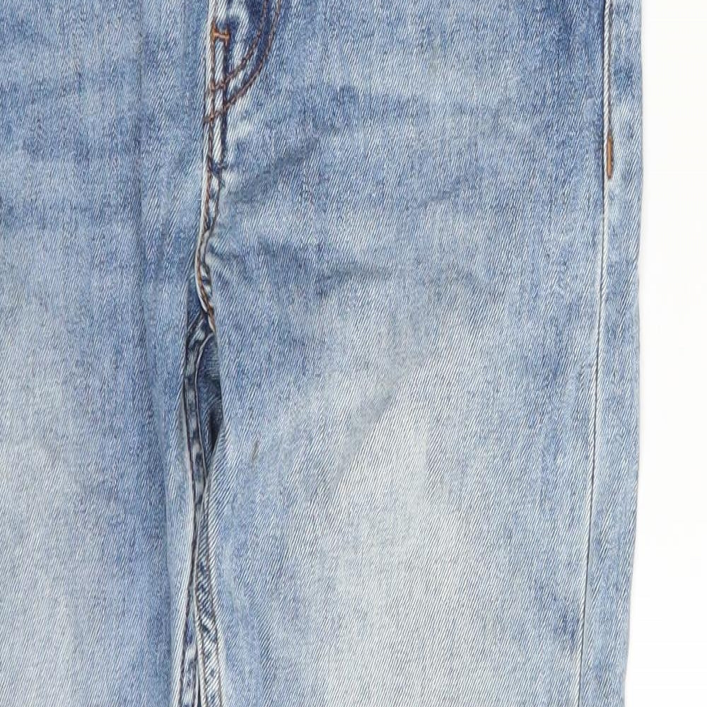 Jack Wills Mens Blue  Denim Skinny Jeans Size 28 in L27 in - Croppped