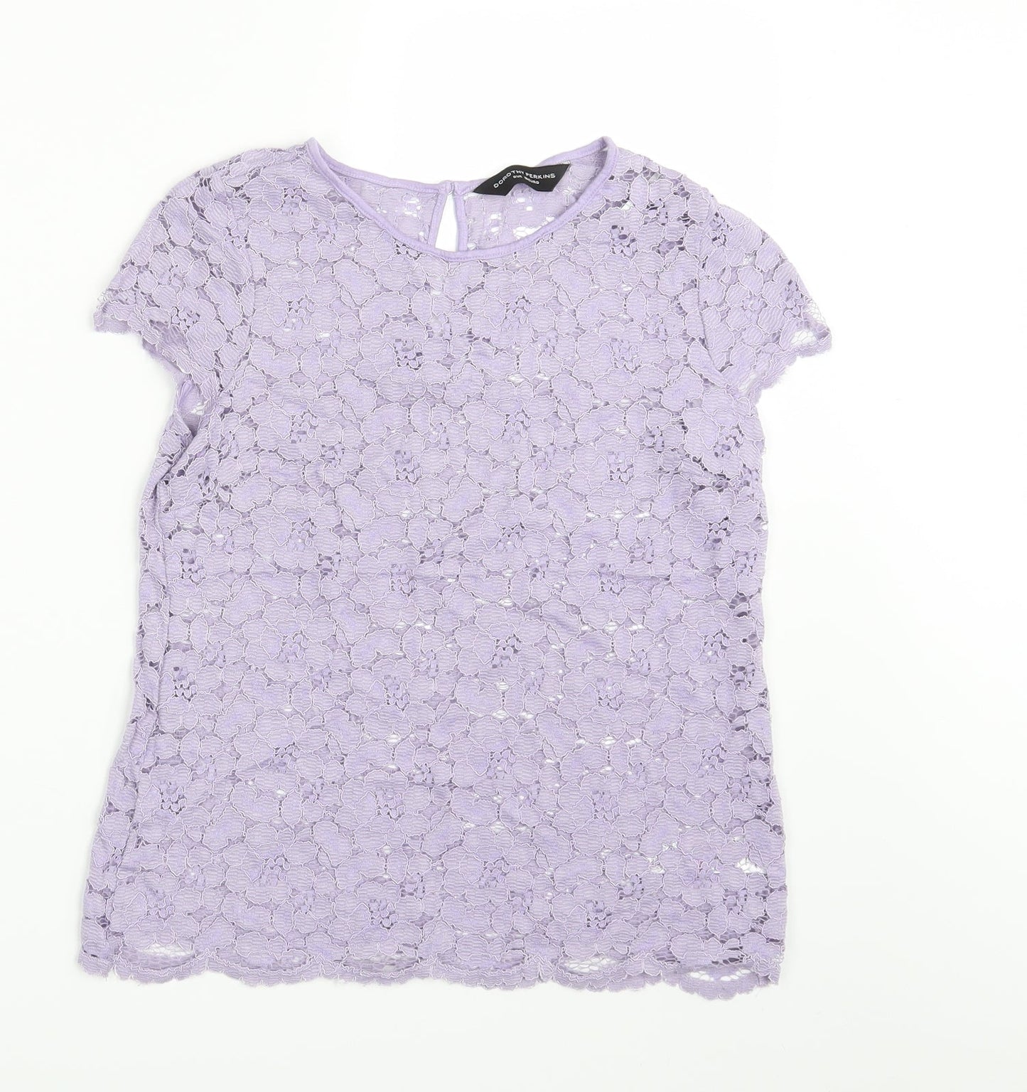 Womens UK Size 8 Dorothy Perkins Purple Basic Blouse