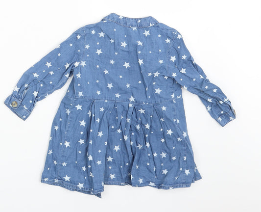 Very Girls Blue   Shirt Dress  Size 12-18 Months