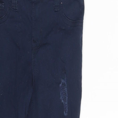 Denim & Co. Girls Blue  Denim Skinny Jeans Size 6-7 Years - Inside Leg 18 Inches